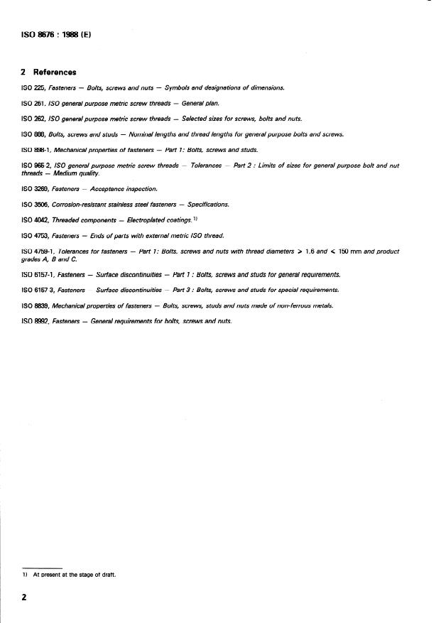 ISO 8676:1988 ISO 8676:1988 - Hexagon head screws with metric fine pitch thread -- Product grades A and B - Page 4 preview