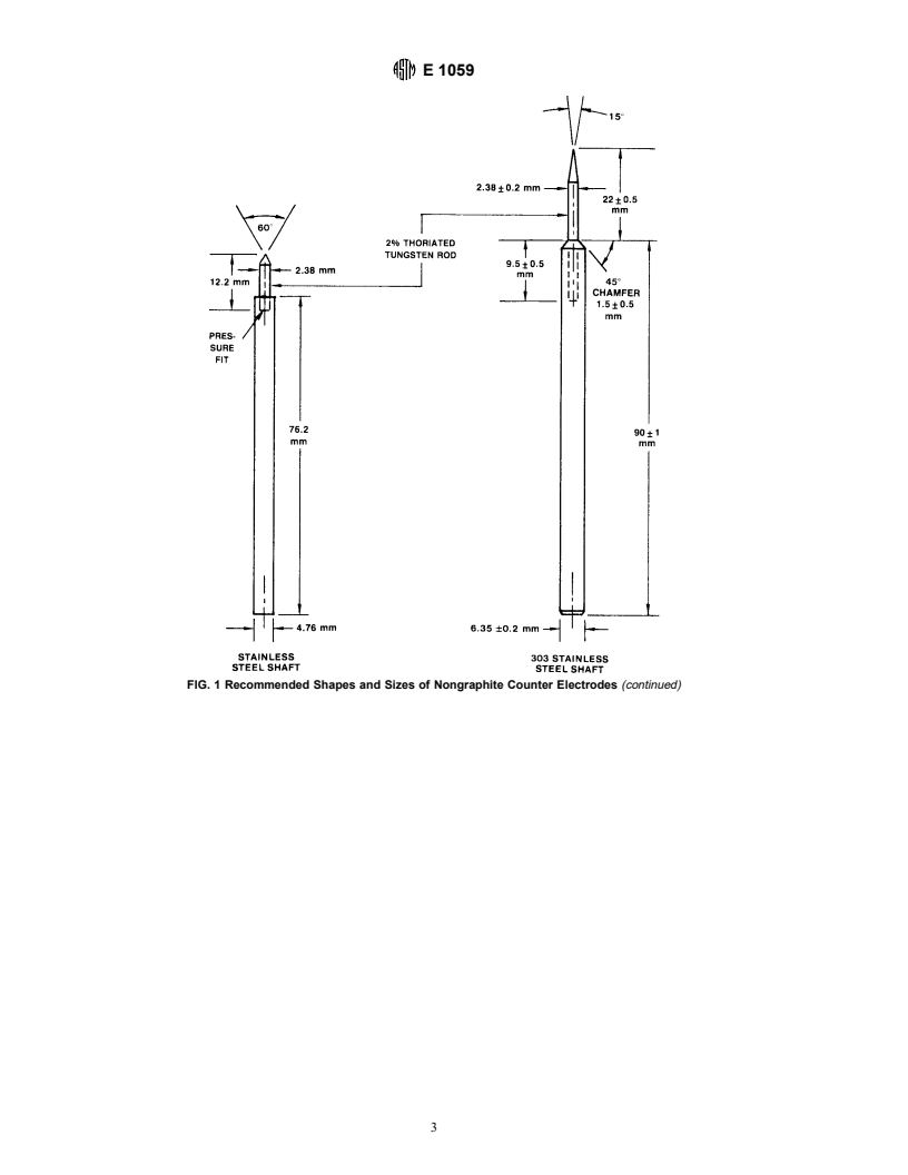 ASTM E1059-91(1996) - Standard Practice for Designating Shapes and Sizes of Nongraphite Counter Electrodes