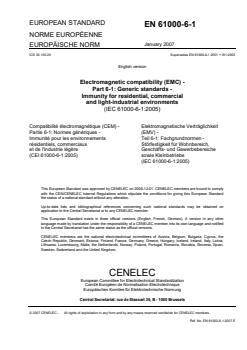 EN 61000-6-1:2007 - Page 3 preview