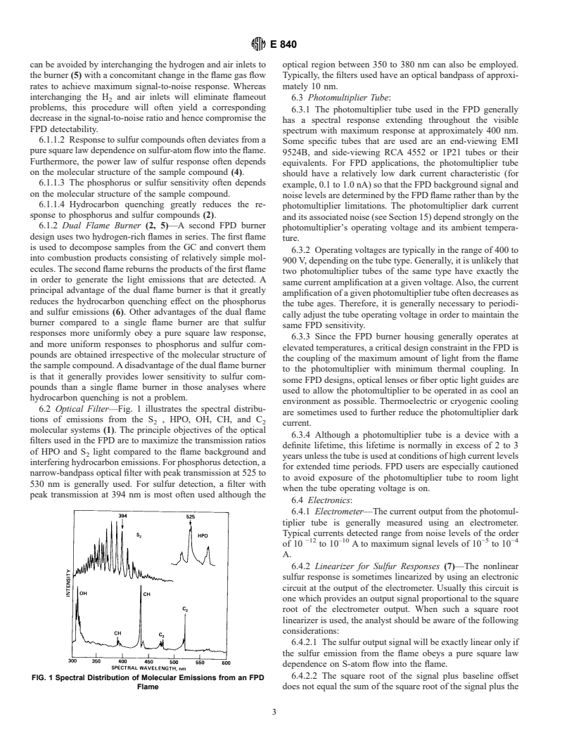 ASTM E840-95 - Standard Practice for Using Flame Photometric Detectors in Gas Chromatography