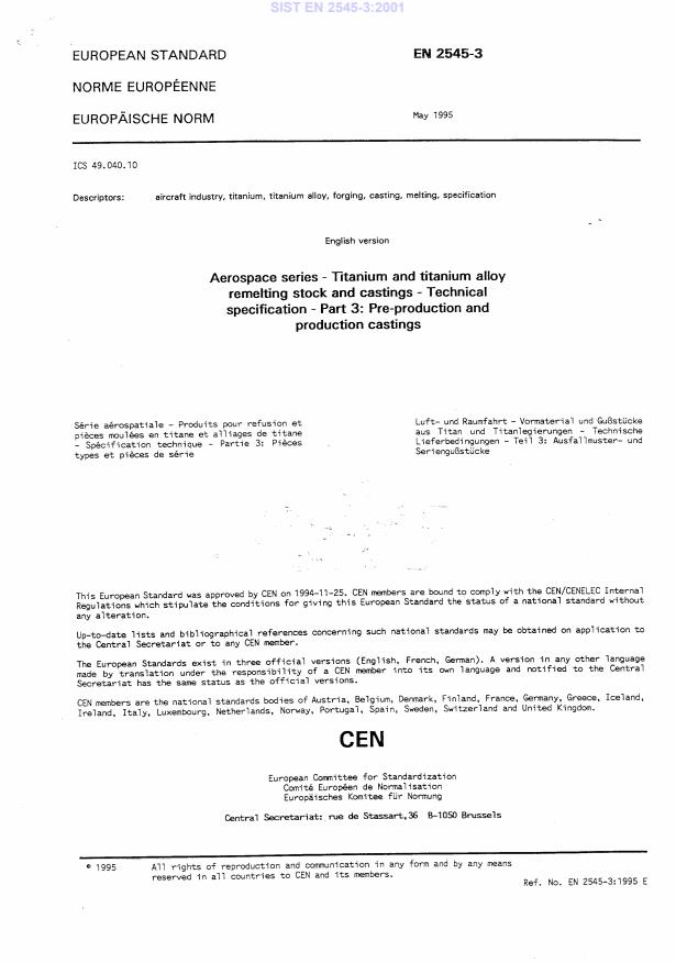 EN 2545-3:2001