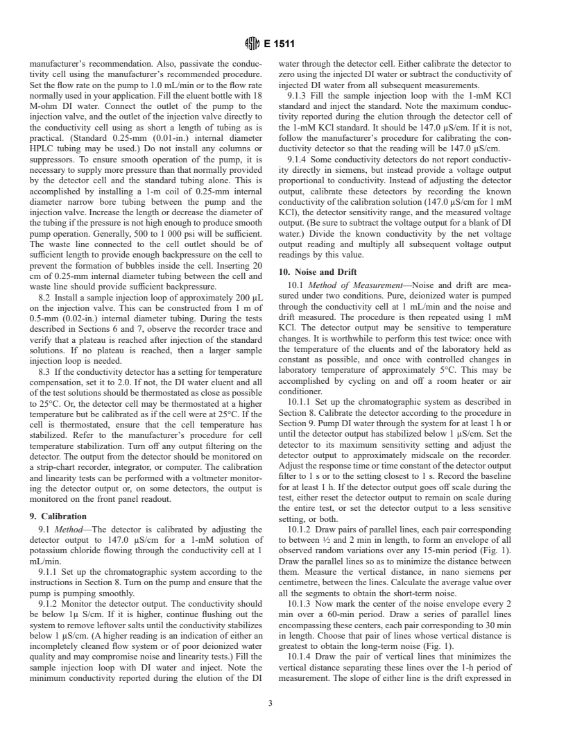 ASTM E1511-93 - Standard Practice for Testing Conductivity Detectors Used in Liquid and Ion Chromatography