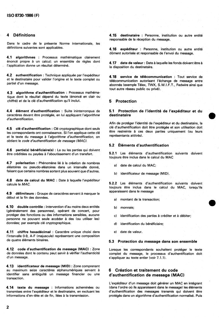 ISO 8730:1986 ISO 8730:1986 - Banking — Requirements for message authentication (wholesale)
Released:11/13/1986 - Page 4 preview