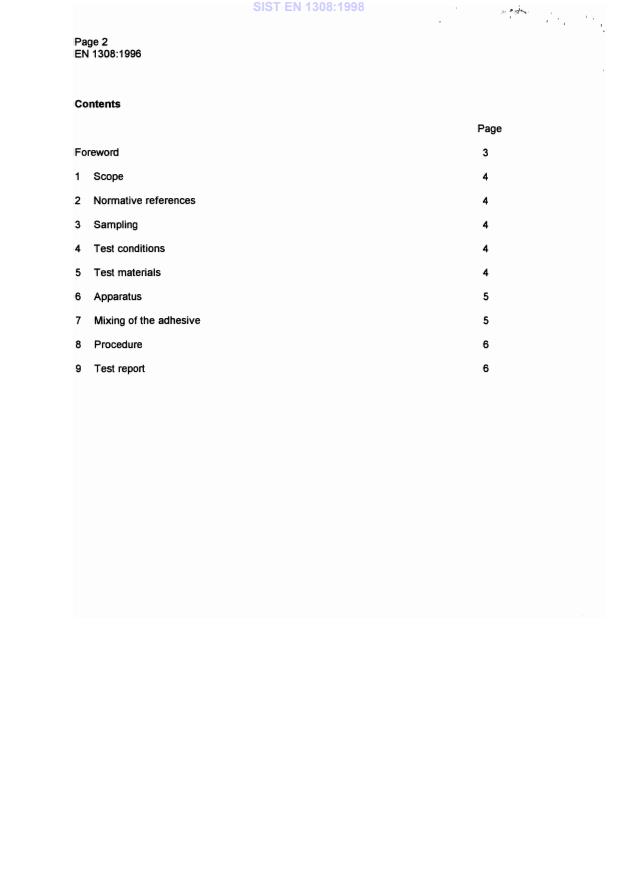 EN 1308:1996 EN 1308:1998 - Page 4 preview