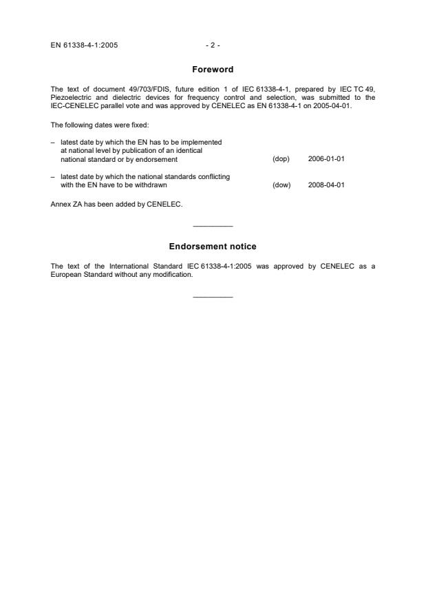 EN 61338-4-1:2005 EN 61338-4-1:2005 - Page 4 preview