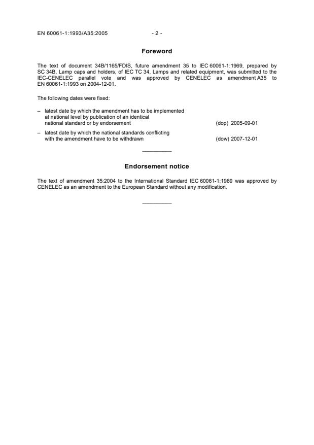 SIST EN 60061-1:1999/A35:2005 SIST EN 60061-1:1999/A35:2005 - Page 4 preview