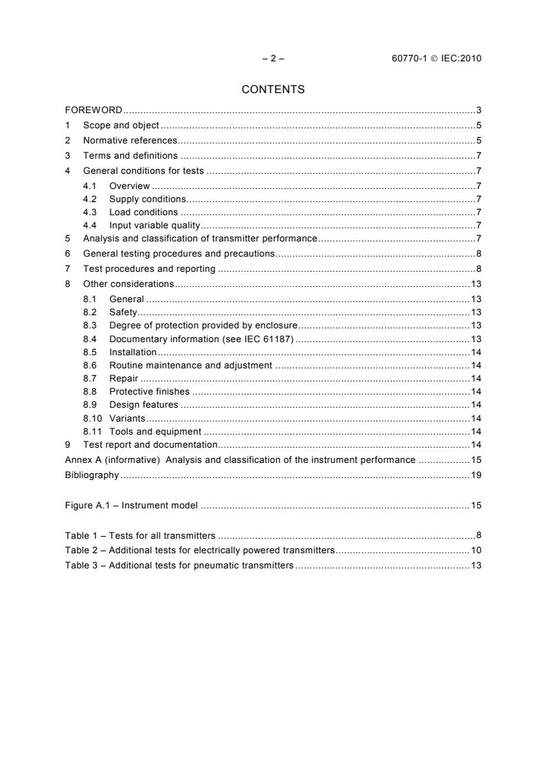 IEC 60770-1:2010 IEC 60770-1:2010 - Transmitters for use in industrial-process control systems - Part 1: Methods for performance evaluation - Page 4 preview