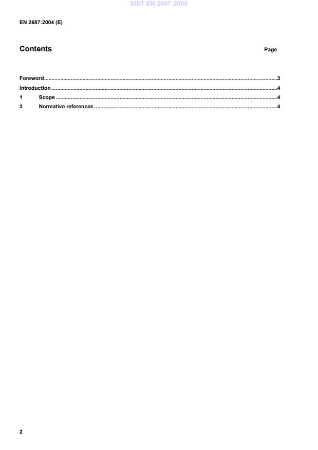 EN 2687:2004 EN 2687:2005 - Page 4 preview