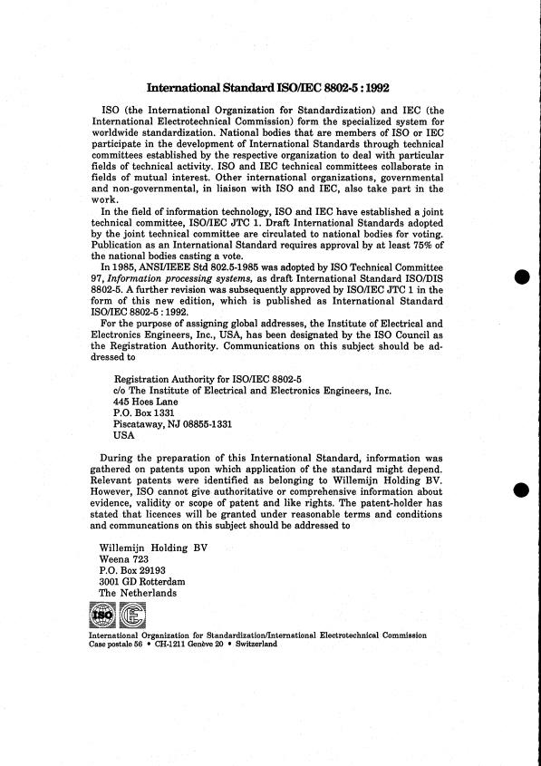 ISO/IEC 8802-5:1992 ISO/IEC 8802-5:1992 - Information processing systems -- Local and metropolitan area networks - Page 4 preview