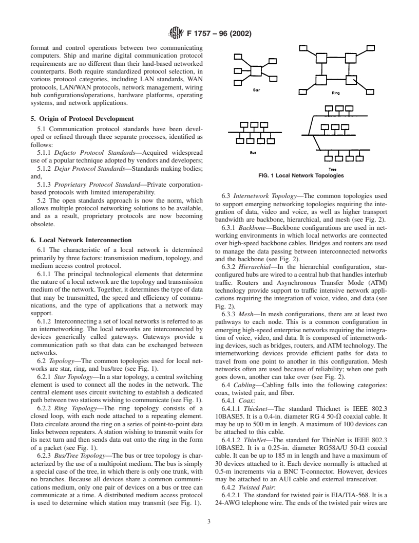 ASTM F1757-96(2002) - Standard Guide for Digital Communication Protocols for Computerized Systems