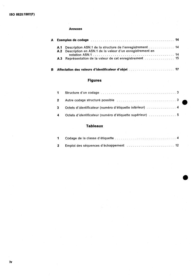 ISO 8825:1987 ISO 8825:1987 - Information processing systems — Open Systems Interconnection — Specification of Basic Encoding Rules for Abstract Syntax Notation ONE (ASN.1)
Released:10/29/1987 - Page 4 preview