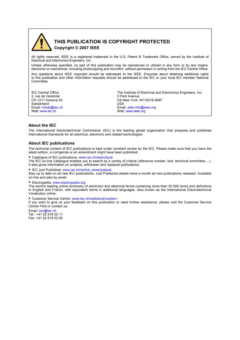 IEC 62526:2007 IEC 62526:2007 - Standard for Extensions to Standard Test Interface Language (STIL) for Semiconductor Design Environments - Page 2 preview