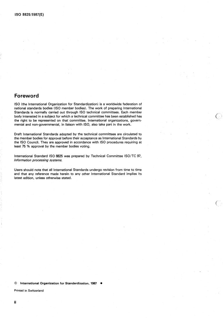 ISO 8825:1987 ISO 8825:1987 - Information processing systems — Open Systems Interconnection — Specification of Basic Encoding Rules for Abstract Syntax Notation ONE (ASN.1)
Released:10/29/1987 - Page 2 preview