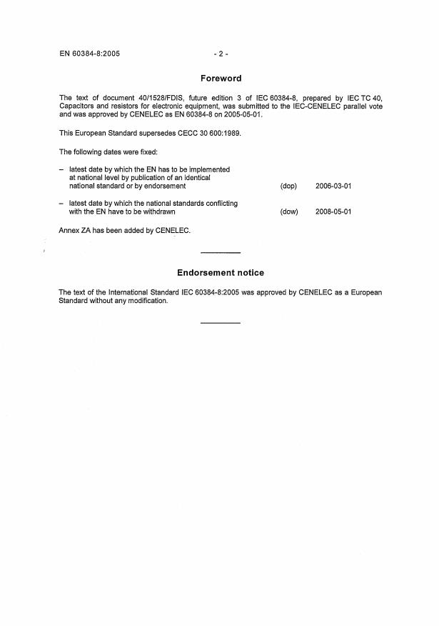 EN 60384-8:2005 EN 60384-8:2005 - Page 4 preview