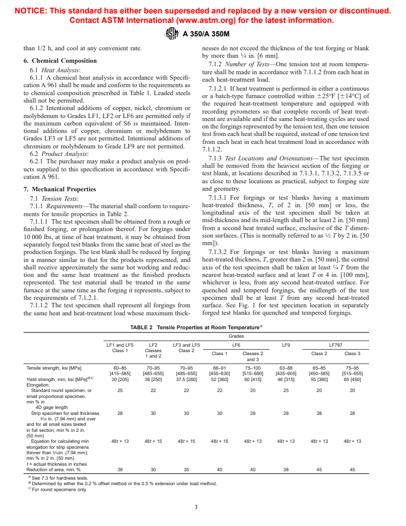 ASTM A350/A350M-02a - Standard Specification for Carbon and Low-Alloy Steel Forgings, Requiring Notch Toughness Testing for Piping Components