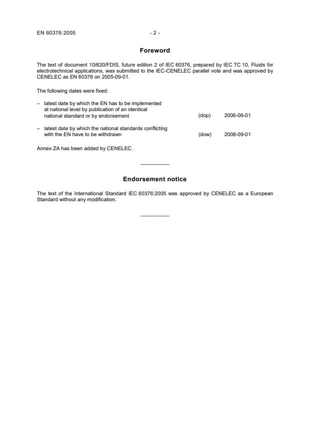 EN 60376:2005 EN 60376:2006 - Page 4 preview