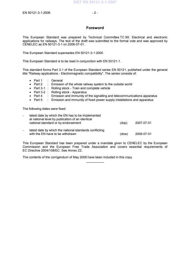 EN 50121-3-1:2006 EN 50121-3-1:2007 - BARVE - Page 4 preview
