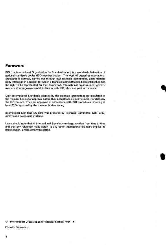 ISO 8878:1987 ISO 8878:1987 - Information processing systems -- Data communications -- Use of X.25 to provide the OSI connection-mode network service - Page 2 preview