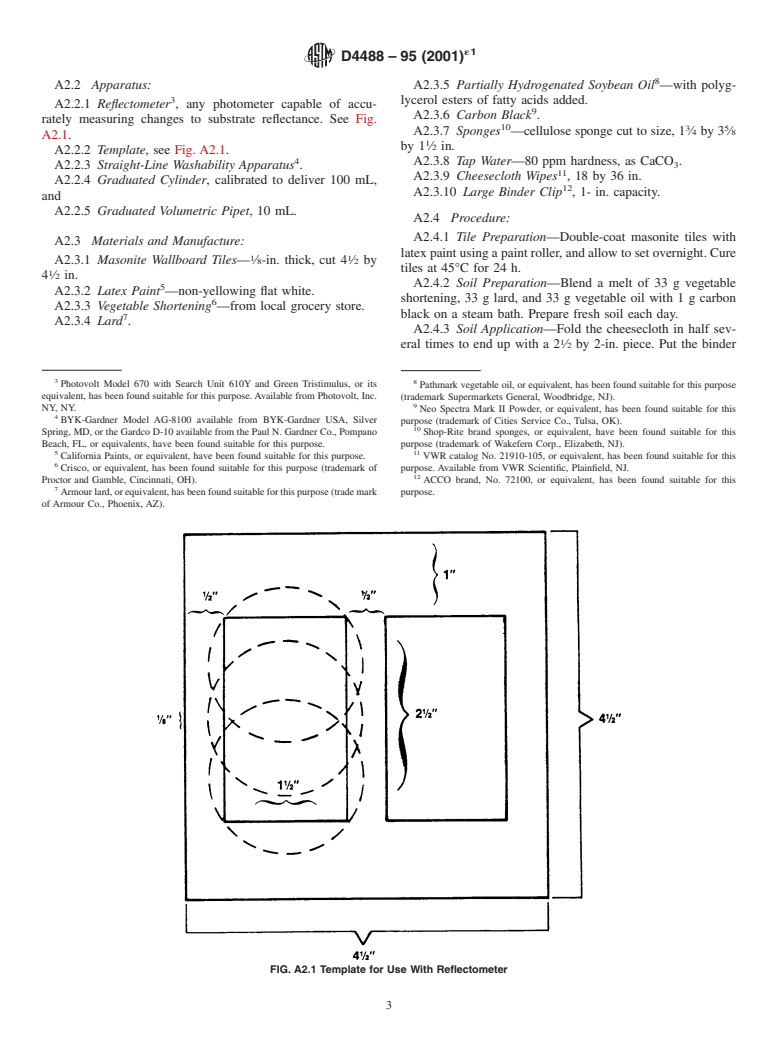 ASTM D4488-95(2001)e1 - Standard Guide for Testing Cleaning Performance of Products Intended for Use on Resilient Flooring and Washable Walls (Withdrawn 2009)