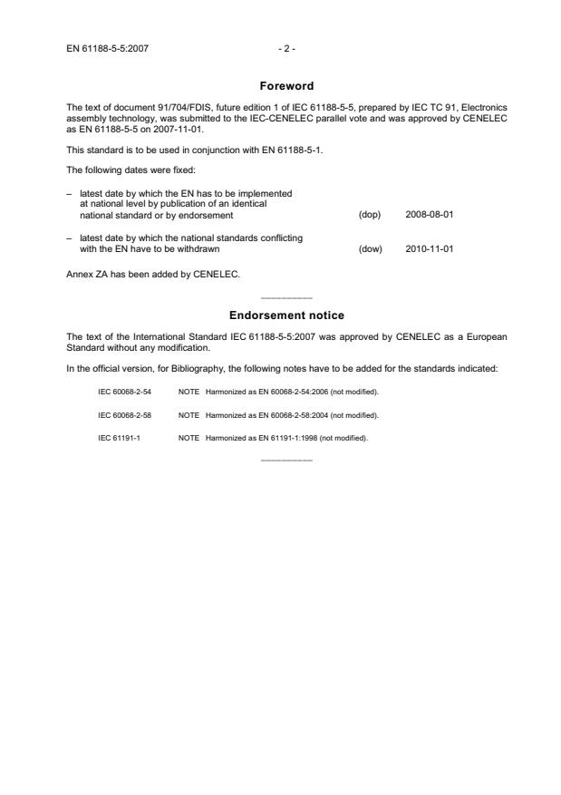 EN 61188-5-5:2007 EN 61188-5-5:2008 - Page 4 preview