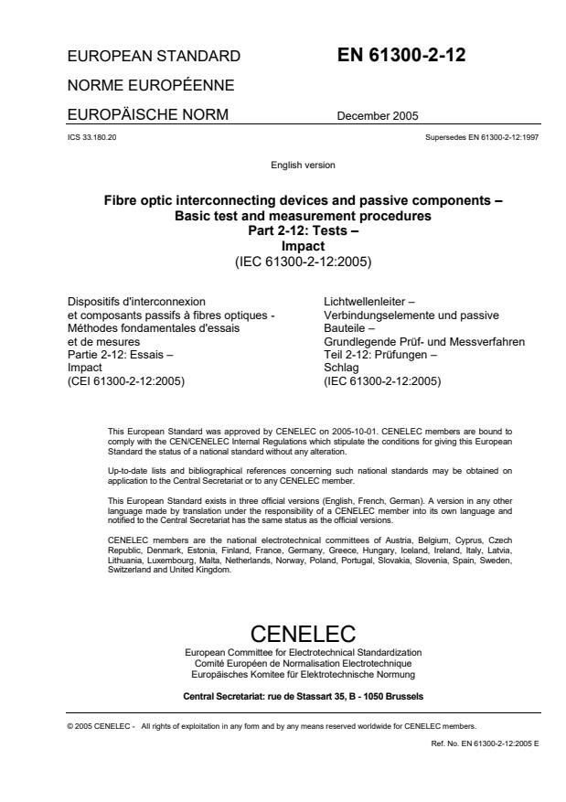 EN 61300-2-12:2006