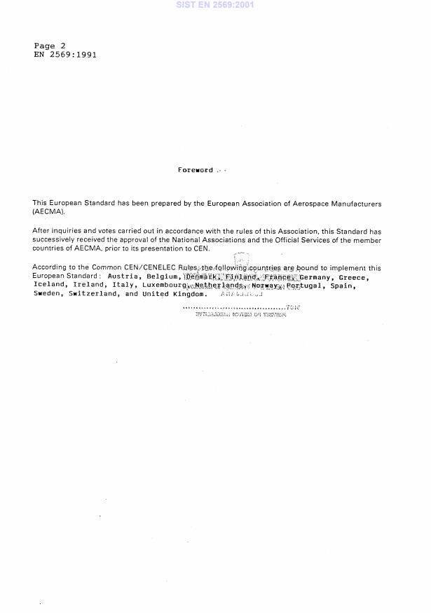 SIST EN 2569:2001 SIST EN 2569:2001 - Page 4 preview