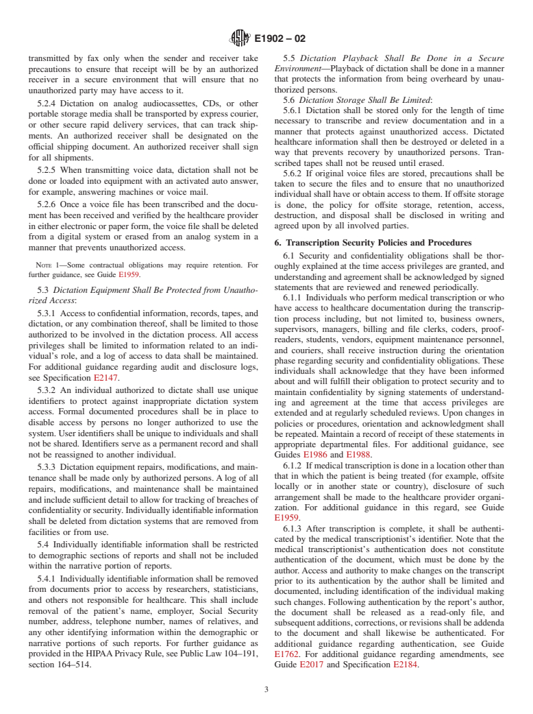 ASTM E1902-02 - Standard Specification for Management of the ...