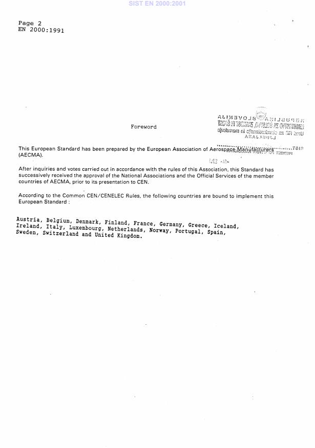 EN 2000:1991 EN 2000:2001 - Page 4 preview