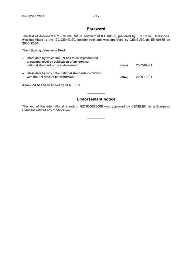 EN 60565:2007 EN 60565:2008 - Page 4 preview