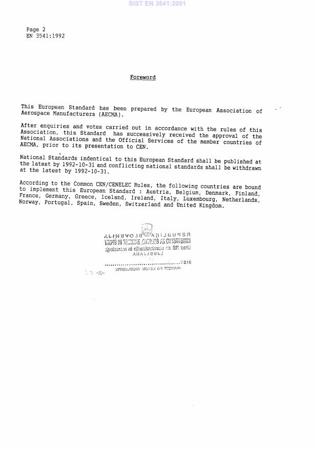 SIST EN 3541:2001 SIST EN 3541:2001 - Page 4 preview