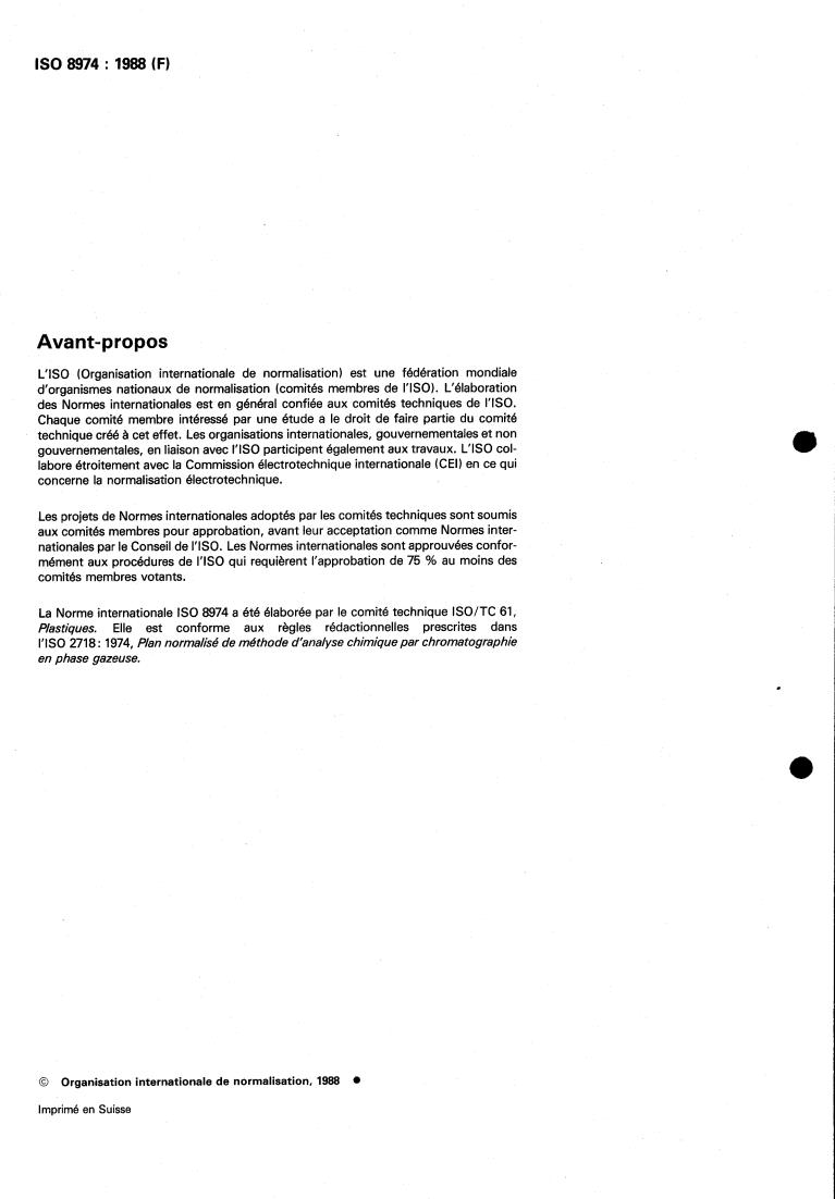 ISO 8974:1988 ISO 8974:1988 - Plastics — Phenolic resins — Determination of residual phenol content by gas chromatography
Released:11/24/1988 - Page 2 preview