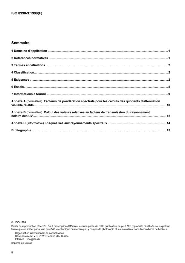 ISO 8980-3:1999 ISO 8980-3:1999 - Optique ophtalmique -- Verres de lunettes finis non détourés - Page 2 preview