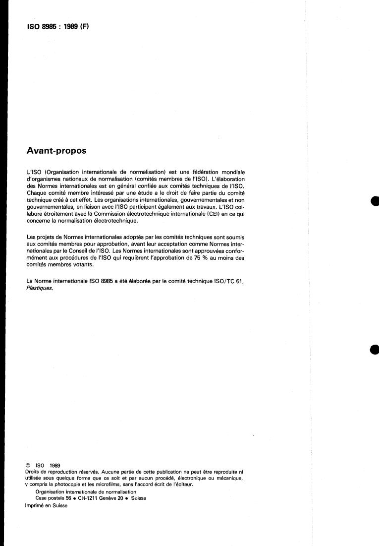 ISO 8985:1989 ISO 8985:1989 - Plastics — Ethylene/vinyl acetate copolymer (E/VAC) thermoplastics — Determination of vinyl acetate content
Released:8/24/1989 - Page 2 preview