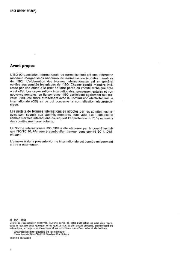ISO 8999:1993 ISO 8999:1993 - Moteurs alternatifs a combustion interne -- Symboles graphiques - Page 2 preview