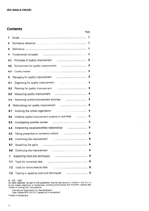 ISO 9004-4:1993 ISO 9004-4:1993 - Quality management and quality system elements - Page 2 preview