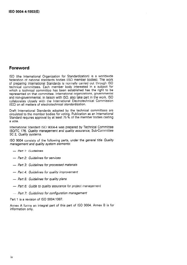 ISO 9004-4:1993 ISO 9004-4:1993 - Quality management and quality system elements - Page 4 preview