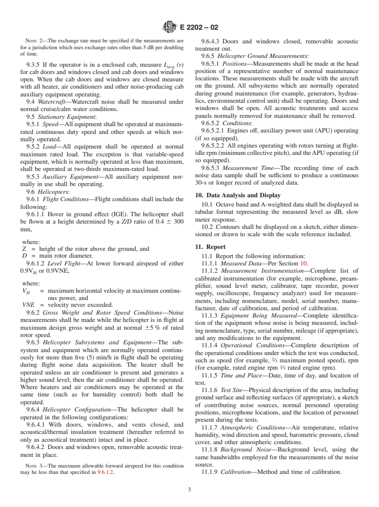 ASTM E2202-02 - Standard Practice for Measurement of Equipment-Generated Continuous Noise for Assessment of Health Hazards