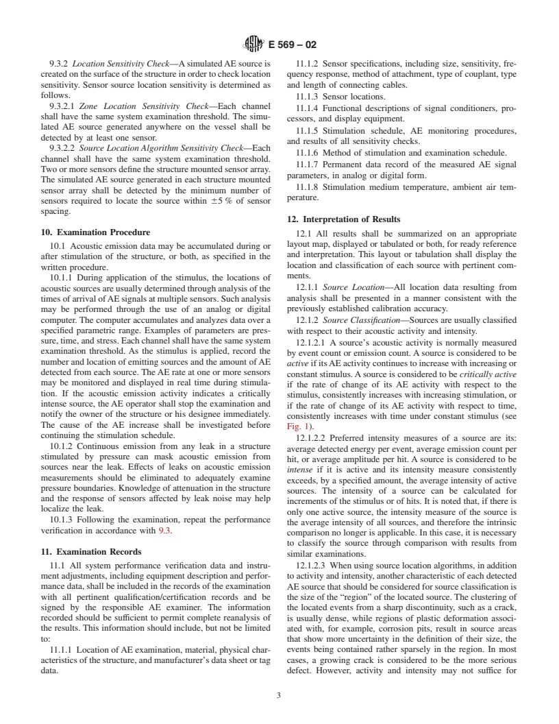 ASTM E569-02 - Standard Practice for Acoustic Emission Monitoring of Structures During Controlled Stimulation