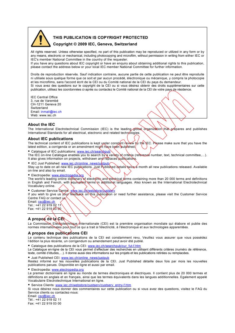 IEC 61000-4-16:1998/AMD2:2009 IEC 61000-4-16:1998/AMD2:2009 - Amendment 2 - Electromagnetic compatibility (EMC) - Part 4-16: Testing and measurement techniques - Test for immunity to conducted, common mode disturbances in the frequency range 0 Hz to 150 kHz
Released:7/30/2009 - Page 2 preview
