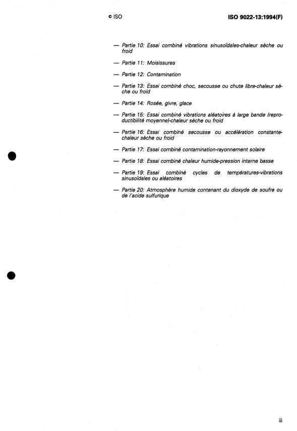 ISO 9022-13:1994 - Optique et instruments d'optique -- Méthodes d'essais d'environnement