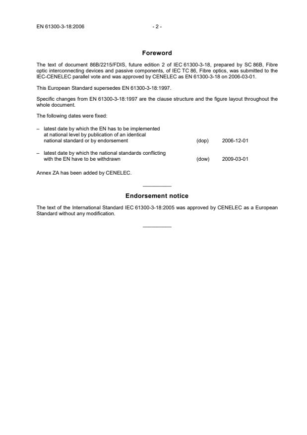 EN 61300-3-18:2006 EN 61300-3-18:2006 - Page 4 preview