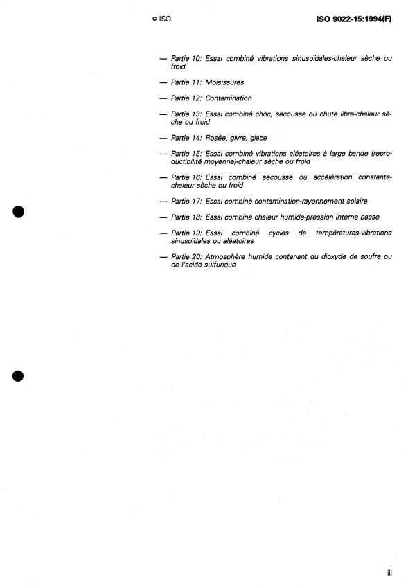 ISO 9022-15:1994 - Optique et instruments d'optique -- Méthodes d'essai d'environnement