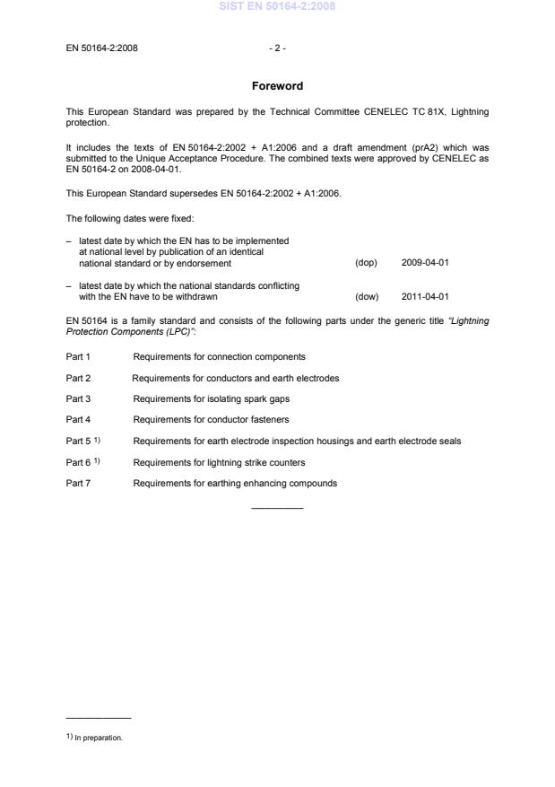 EN 50164-2:2008 EN 50164-2:2008 (EN) - Page 4 preview