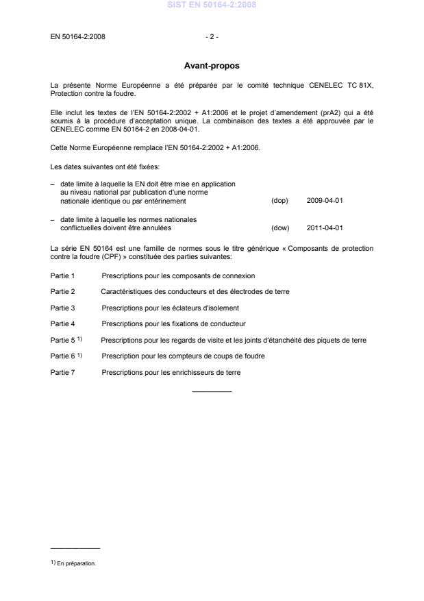 EN 50164-2:2008 EN 50164-2:2008 (FR) - Page 4 preview