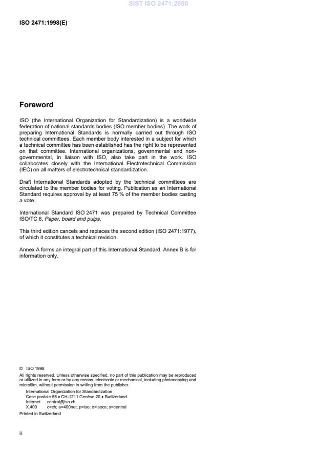 ISO 2471:1998 ISO 2471:2000 - Page 4 preview