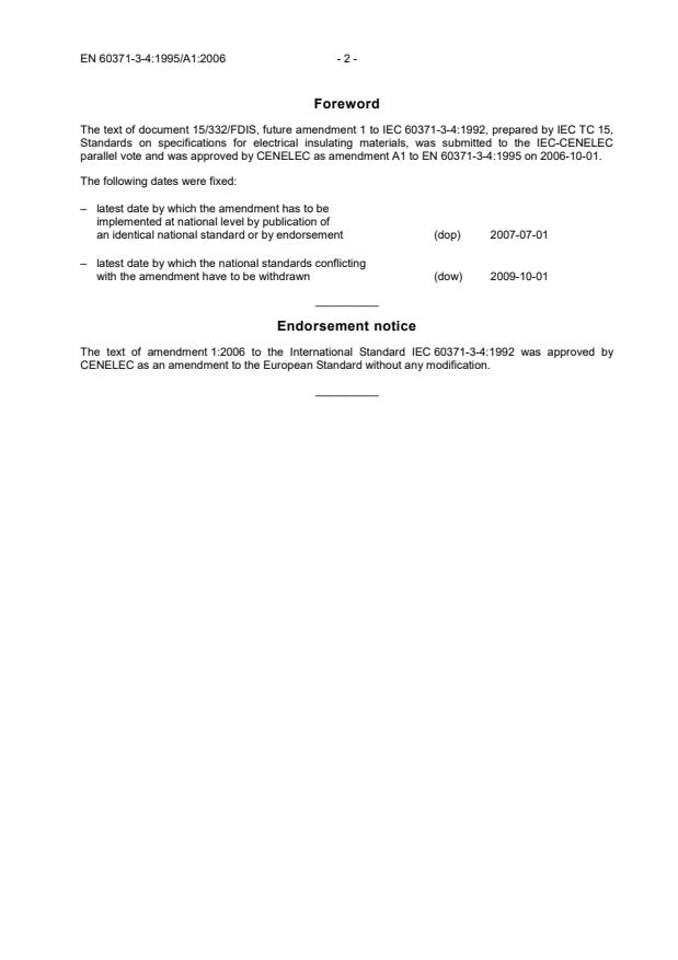 EN 60371-3-4:1995/A1:2006 EN 60371-3-4:1998/A1:2007 - Page 4 preview