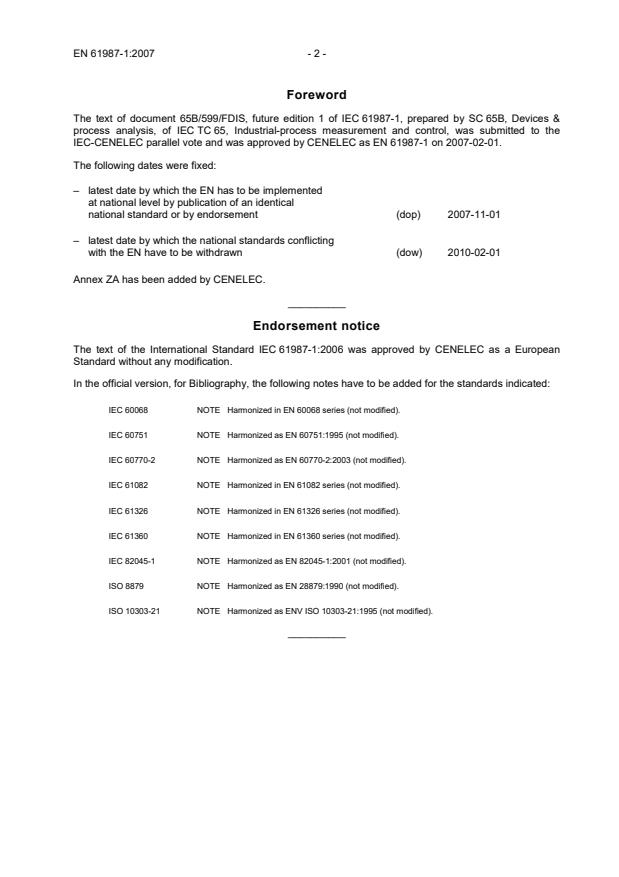 SIST EN 61987-1:2007 SIST EN 61987-1:2007 - Page 4 preview