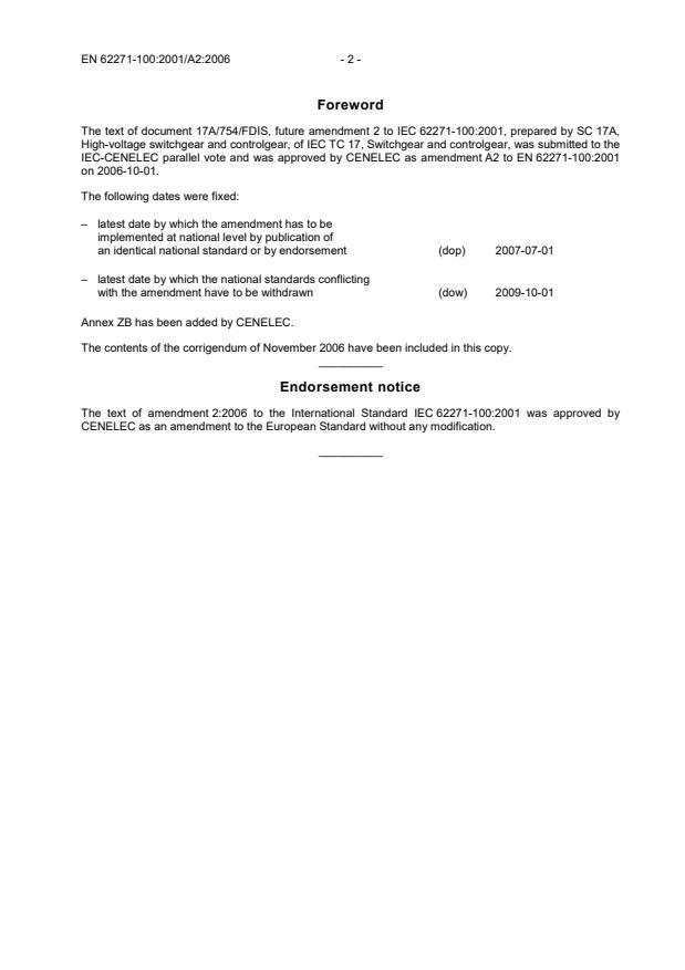 EN 62271-100:2001/A2:2006 EN 62271-100:2002/A2:2007 - Page 4 preview