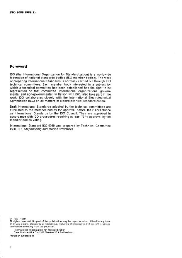 ISO 9089:1989 ISO 9089:1989 - Marine structures -- Mobile offshore units -- Anchor winches - Page 2 preview