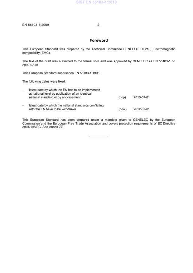 EN 55103-1:2009 EN 55103-1:2010 - Page 4 preview